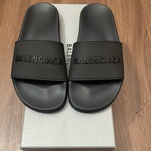 Balenciaga Brand New Black Slides!!!! Never Worn